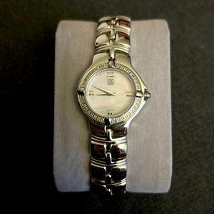 Esq Ladies ESQ E5437 Silver Stainless Steel Diamond Bezel Watch